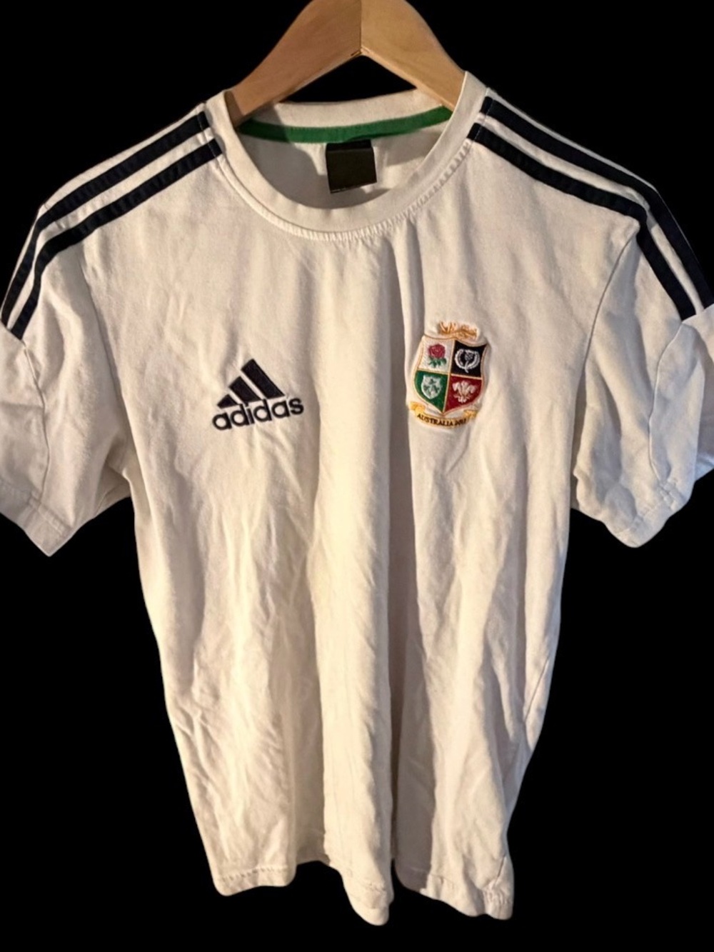 Adidas British & Irish Lions 2013 Australia Tour Rugby T Shirt Size Medium White